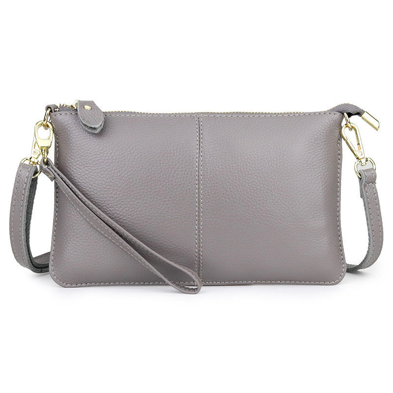 Women's Cowhide Fashion Clutch Soft Leather Women's Messenger Bag