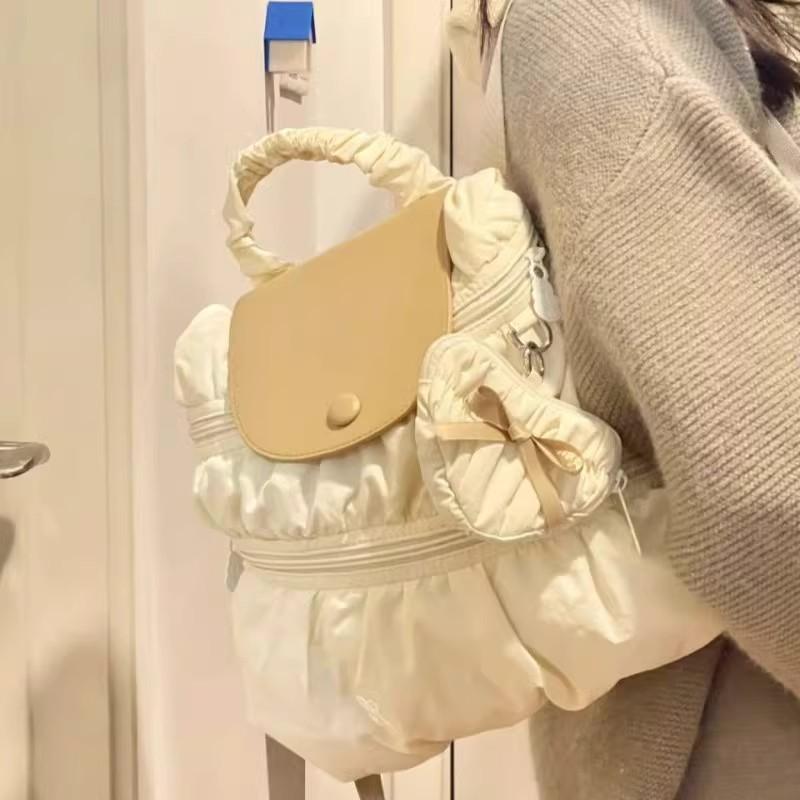 Button Cloud Female College Style Campus Commuter Women's Shoulder Bag