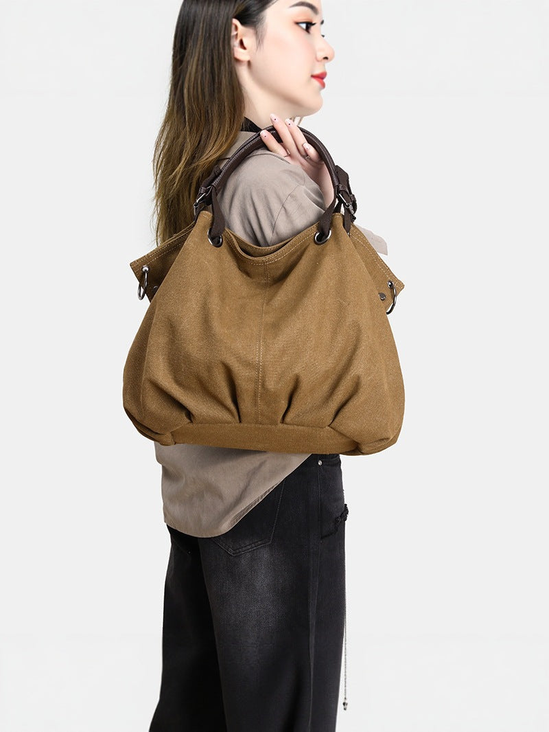 Women's & Men's Retro Fashion Canvas Large Capacity Tote Bags