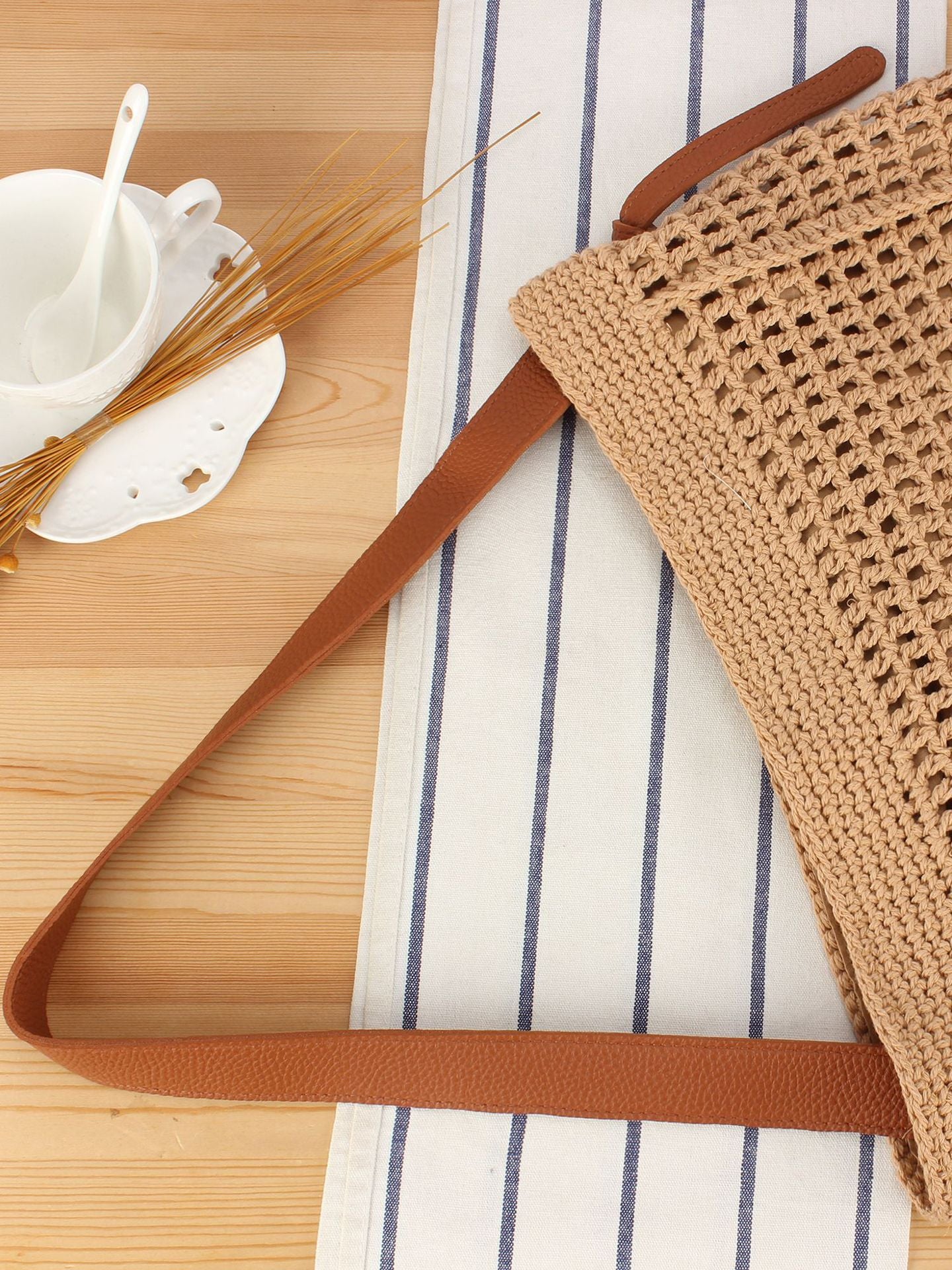 Women's Cotton String Hand-woven Daily Leisure Graphy Seaside Bags