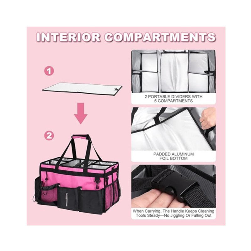Oxford Large Capacity Portable Cleaning Tableware Women's Handbag