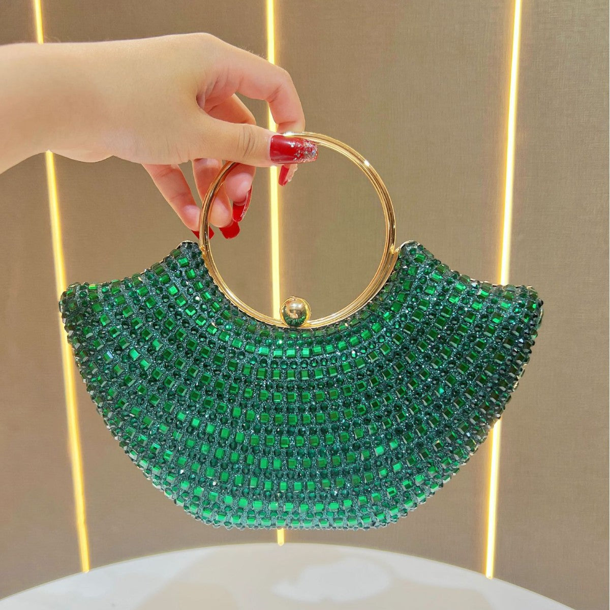 Women's Rhinestone Fashion Temperament Versatile High Sense Bags