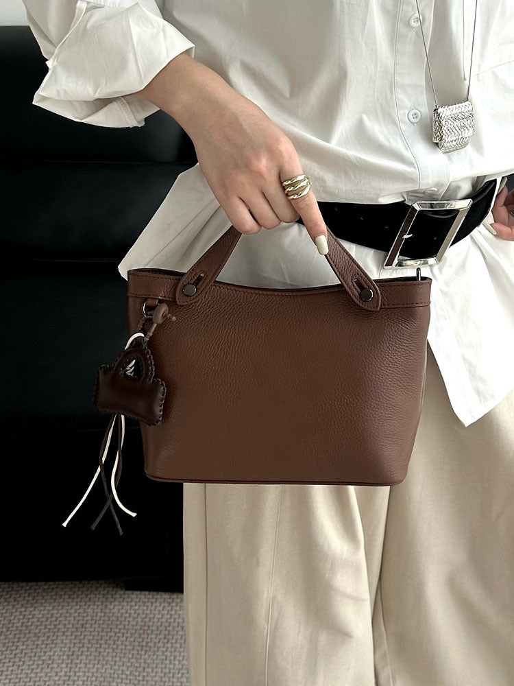 Women's Genuine Leather Mobile Niche Exquisite Lightweight Women's Messenger Bag