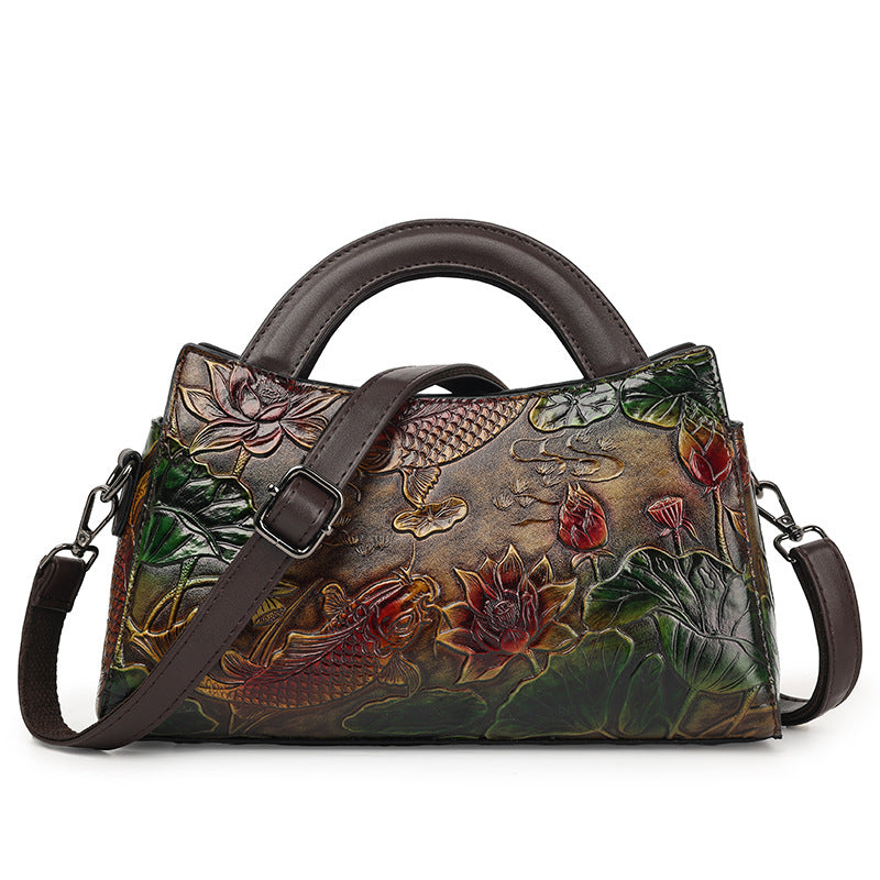 Fashion Alligator Print Temperament Mom Commute National Women's Messenger Bag