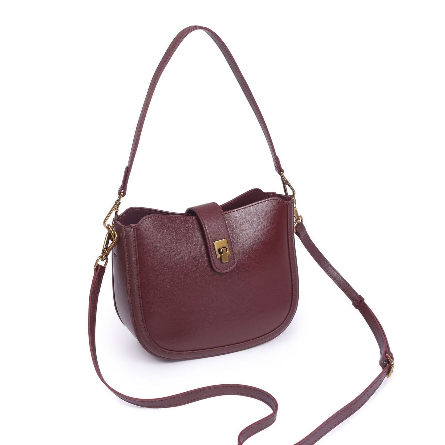 Women's Tanned Leather Cowhide Simple Lady's Fashionable Practical Women's Shoulder Bag