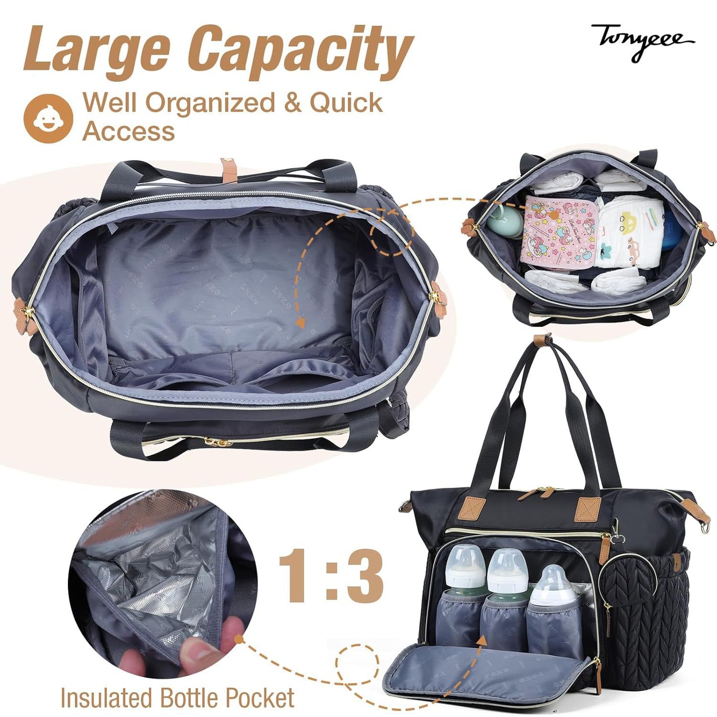 Waterproof Diaper Strap Pacifier Box With Mummy Bag