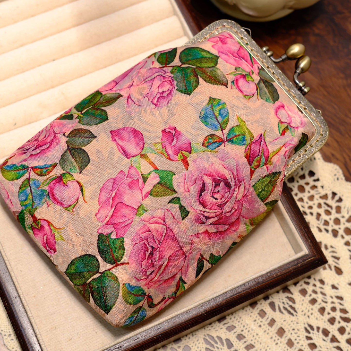 Retro Tassel Frame Handmade Ancient Style Female Purses