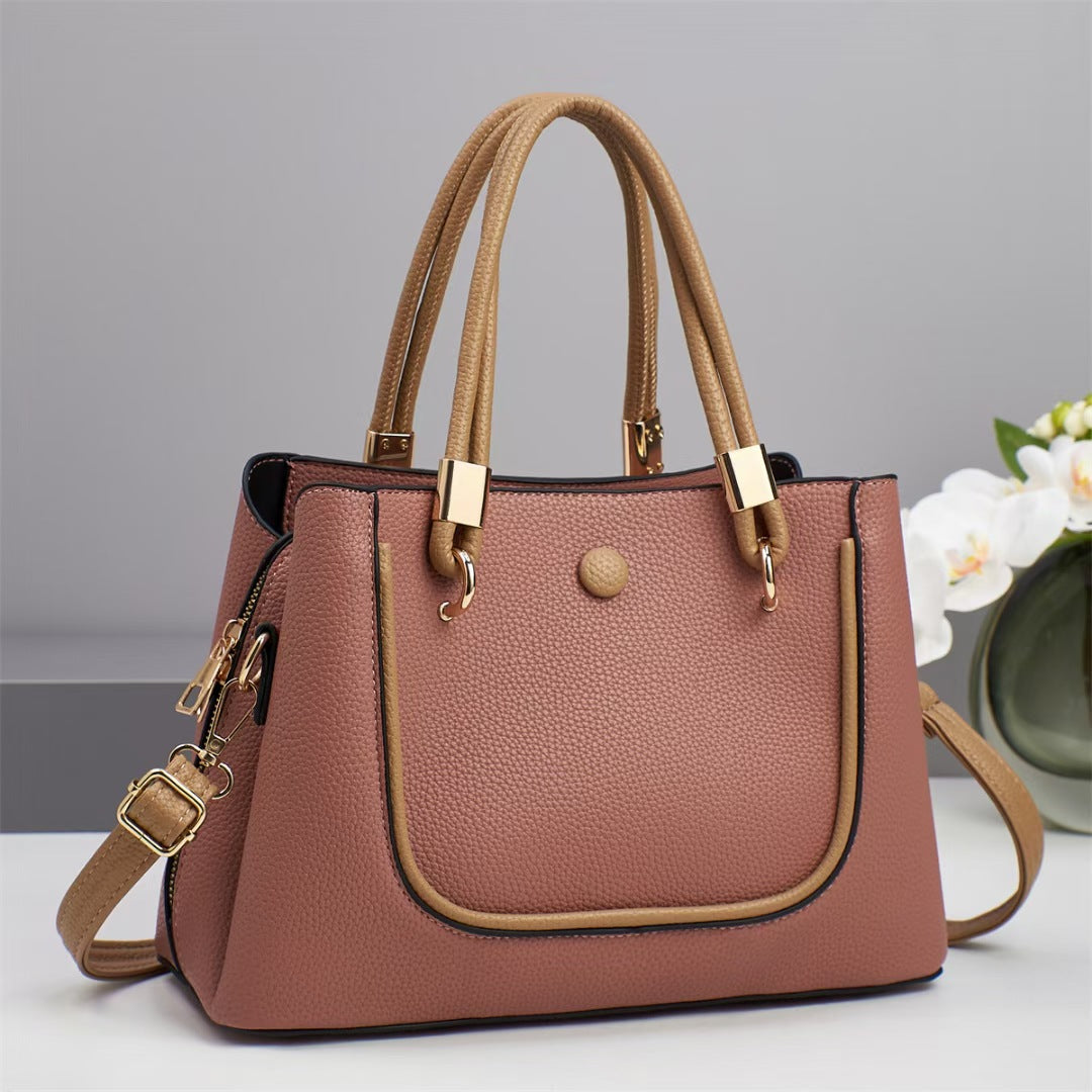 Women's Style Stylish Good Texture Contrast Color Women's Handbag