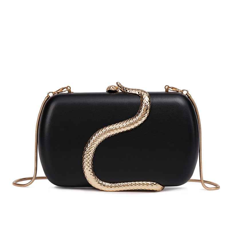 Simple Rhinestone Black Clutch Fashion Urban Evening Bags