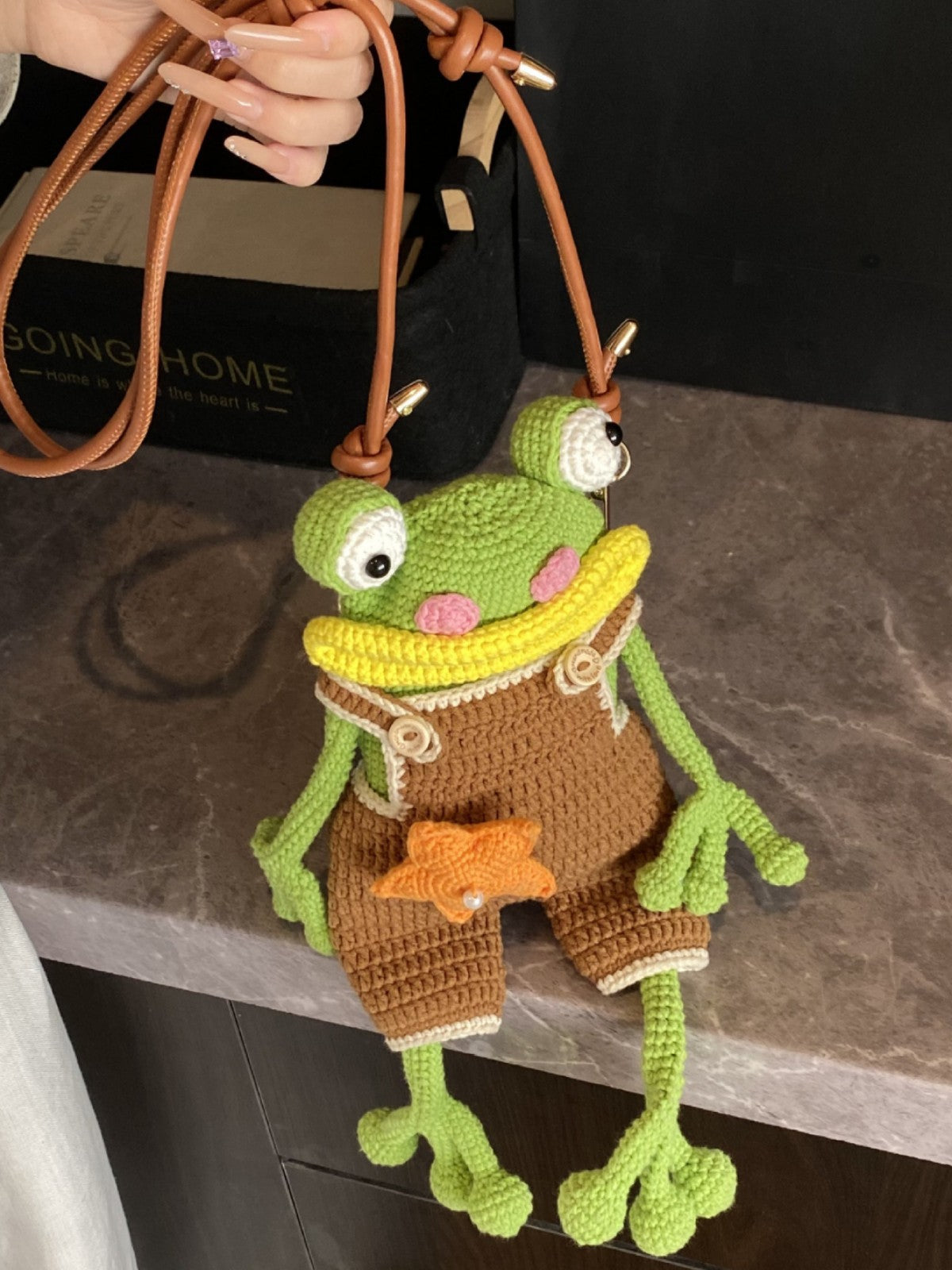 Frog Mobile Suspender Pants Ugly Cute Women's Messenger Bag