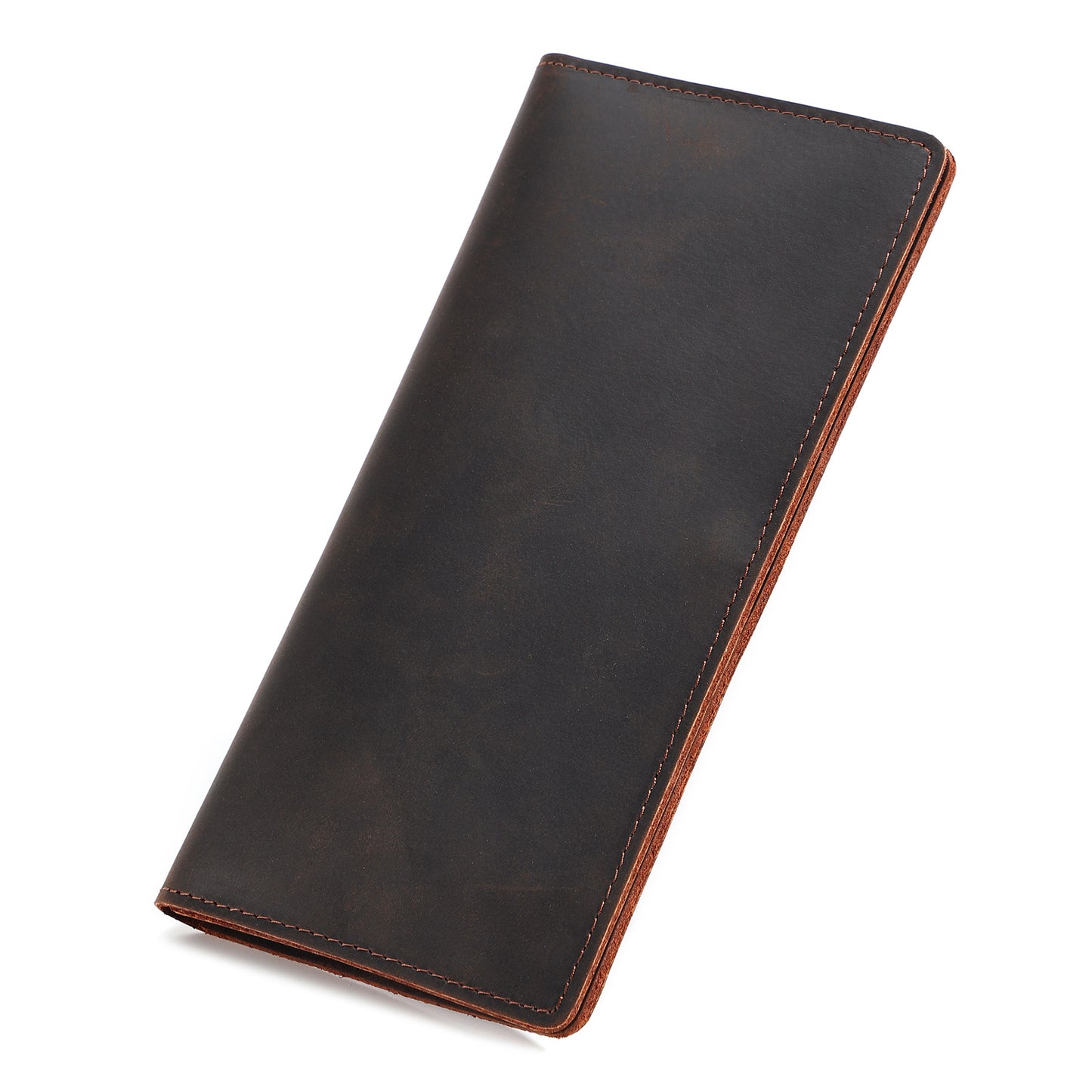 Crazy Horse Multifunctional Long Multiple Slots Card Holder