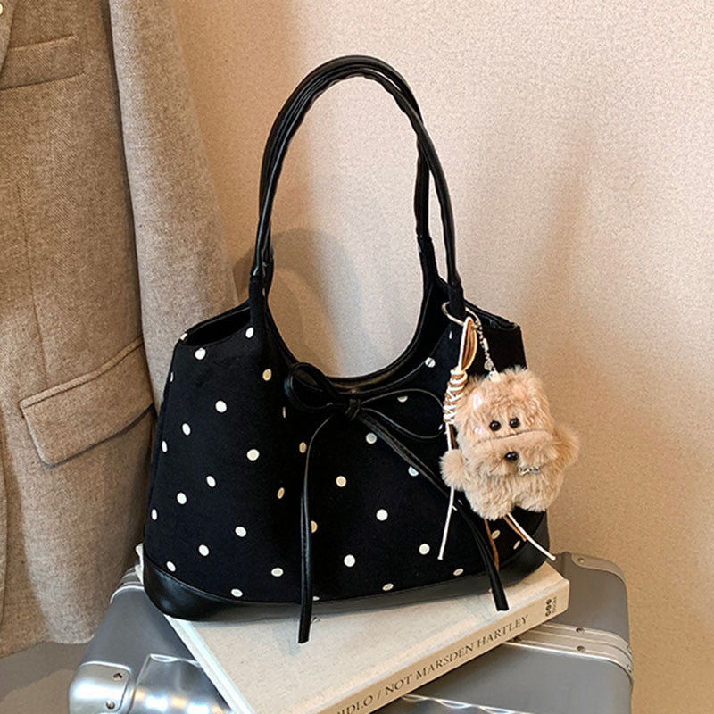 Women's Retro Autumn Korean Fashion Polka Dot Women's Shoulder Bag