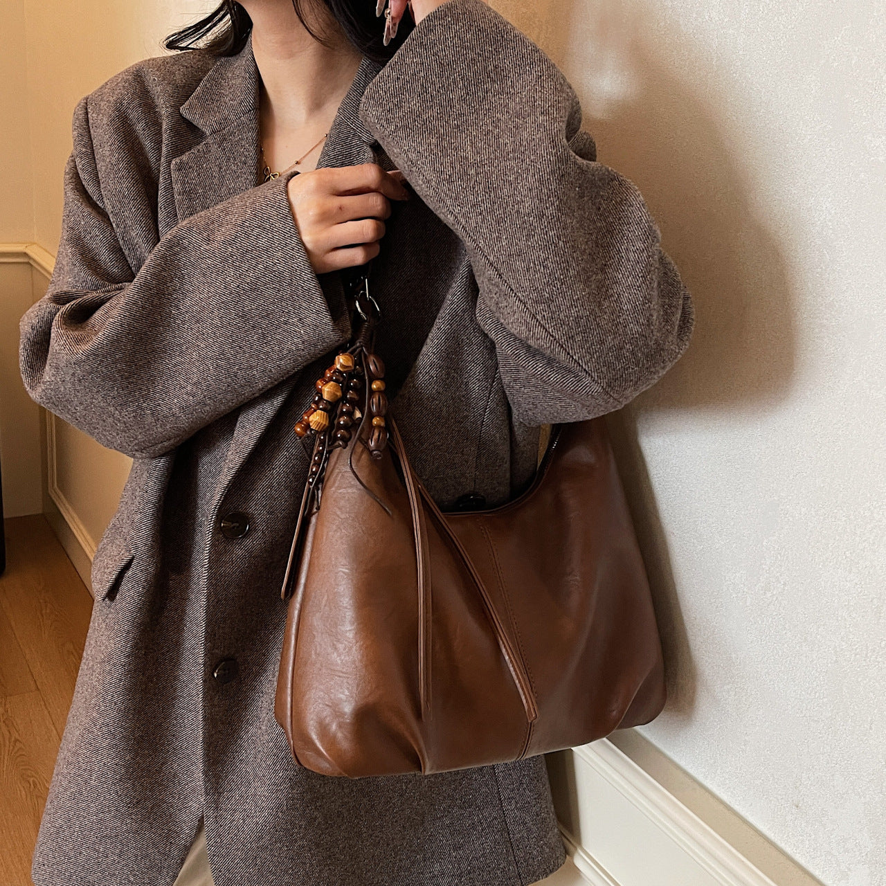 Casual Graceful Women's Retro Commute Single Women's Shoulder Bag