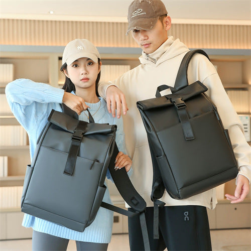 Inch Computer Curved Edge Roll Cover Business Backpack