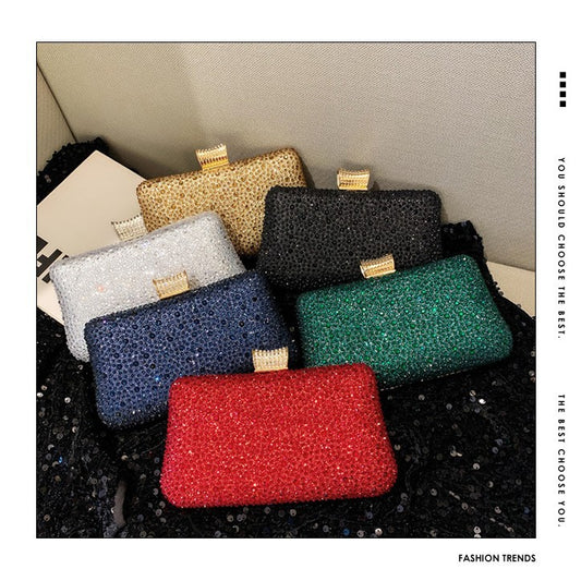 Women's Banquet Hot Drilling Luxury Rhinestone Clutch Dinner Bag