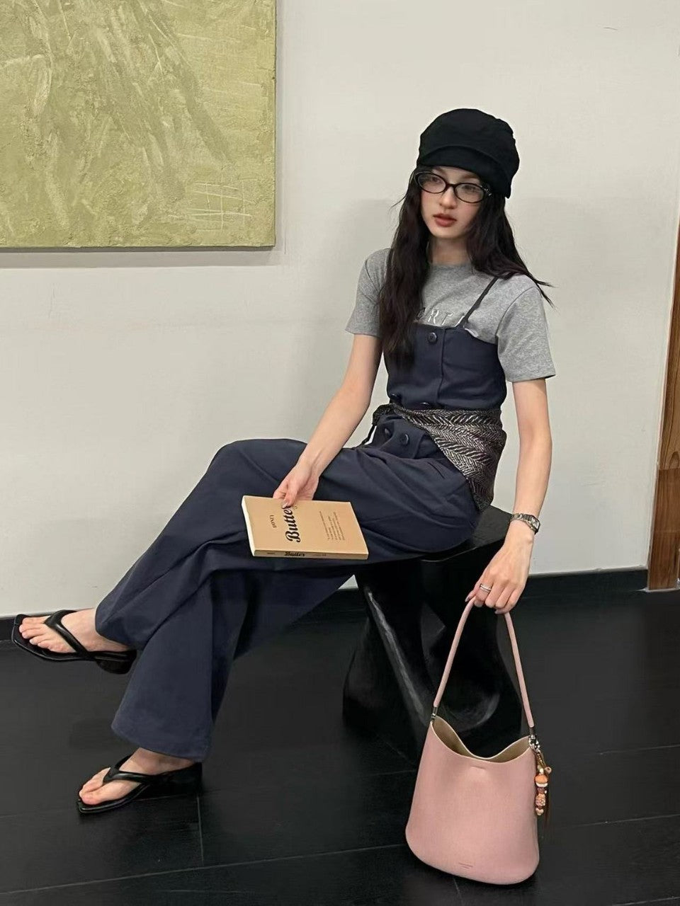 Women's Korean Style Simple Large Capacity Underarm Women's Messenger Bag