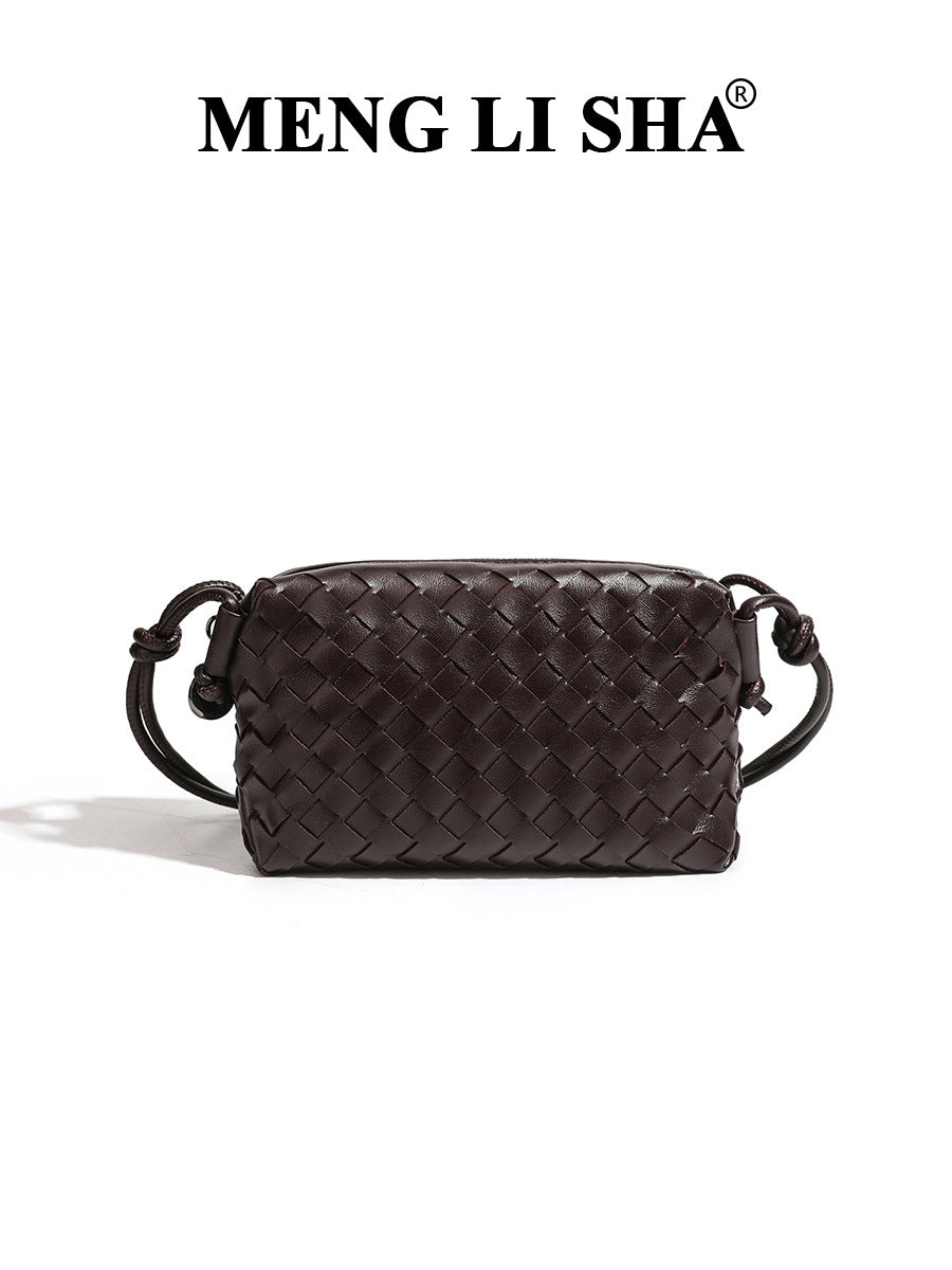 Women's Trendy High-grade Hand-woven Fashion Large Capacity Small Square Bags