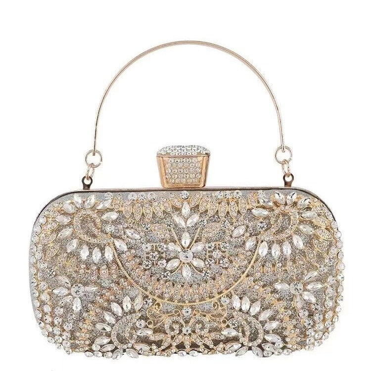 Women's High Sense Niche Diamond Banquet Clutch Dinner Bag