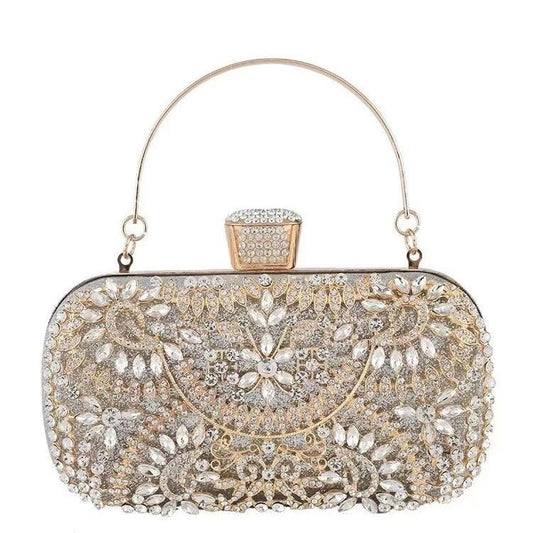 Women's High Sense Niche Diamond Banquet Clutch Dinner Bag