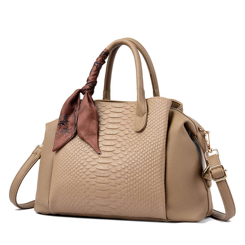 Women's Day Gift Large Capacity Crocodile Pattern Women's Handbag