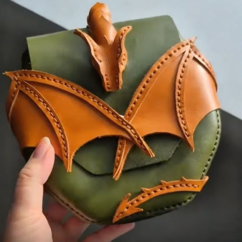 Halloween Bat Stitching Contrast Color Magic Dragon High Women's Messenger Bag