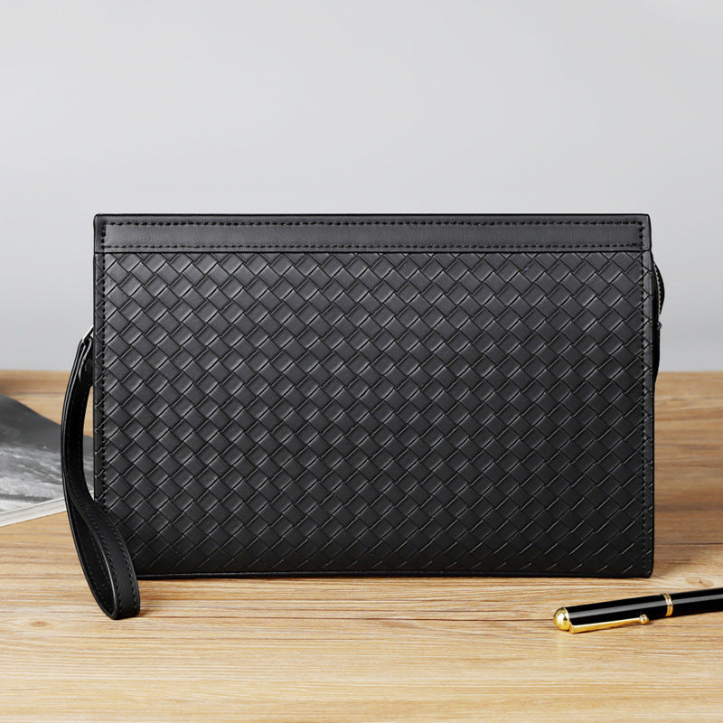Durable Men's Woven Pattern Business Envelope Men's Clutch