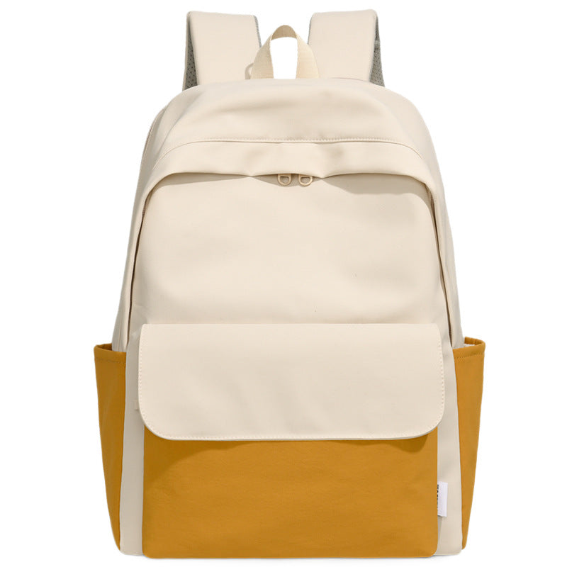 Men's Junior High Simple Large Capacity Waterproof Backpacks