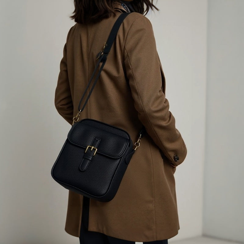 Durable Attractive Leather Retro Clutch Mobile Women's Shoulder Bag