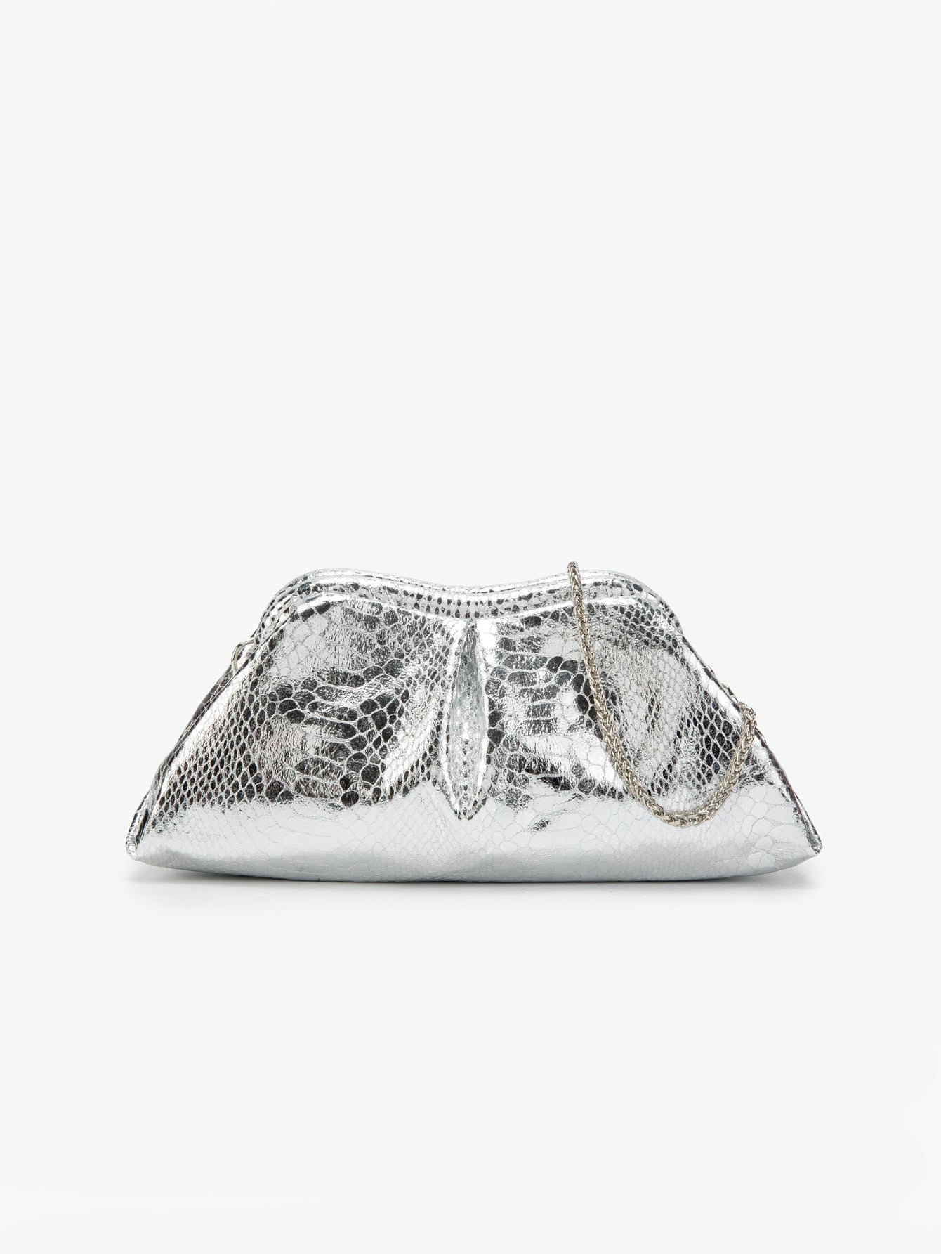 Women's Snake Pattern Clip Cloud Chain Women's Shoulder Bag