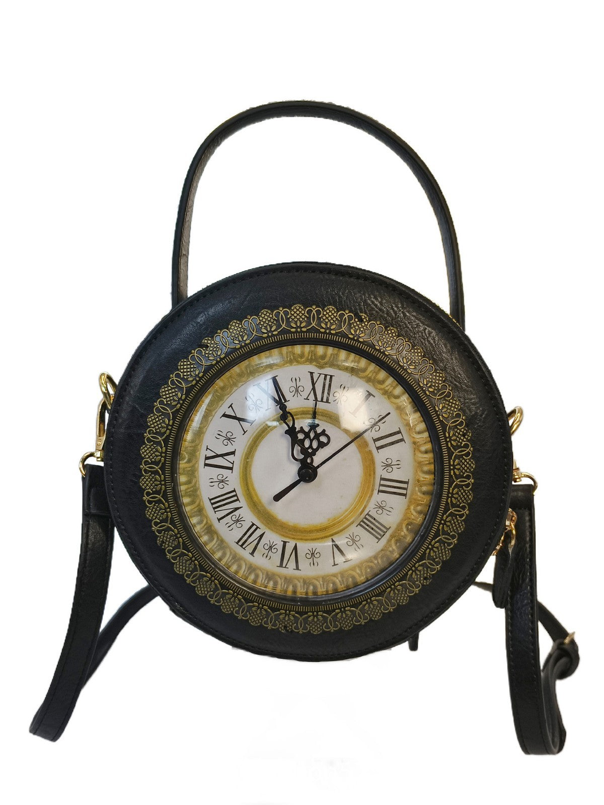Unique Watch Creative Clock Shape Three-dimensional Portable Women's Messenger Bag