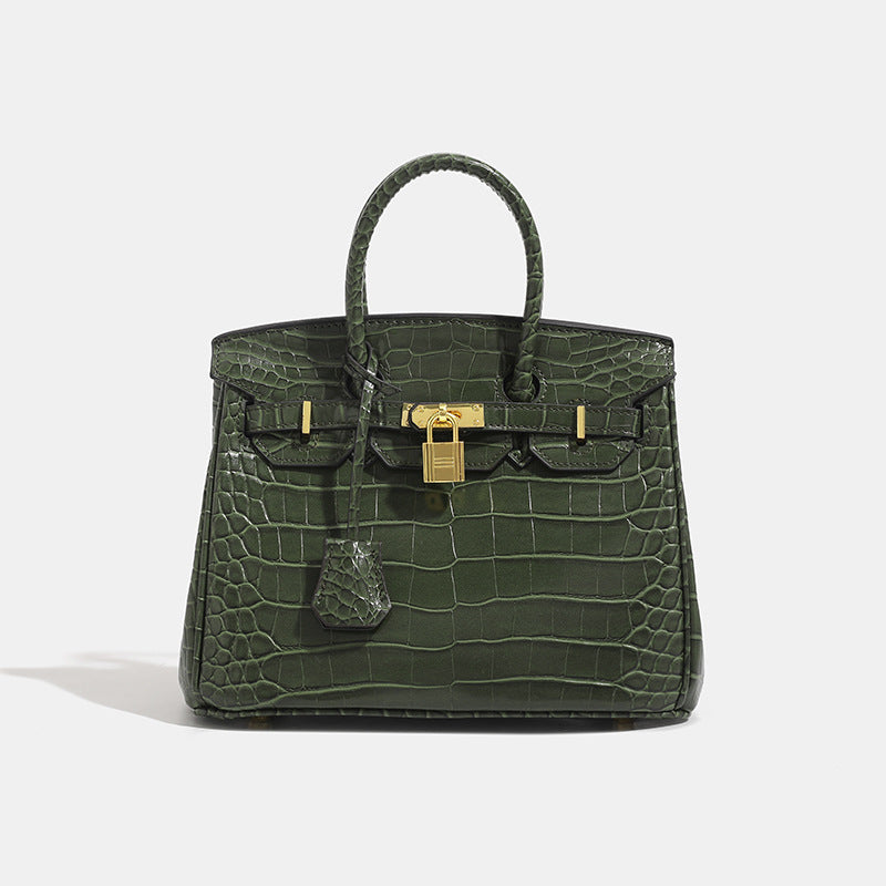 Women's Crocodile Pattern Light Luxury Large Capacity Women's Messenger Bag