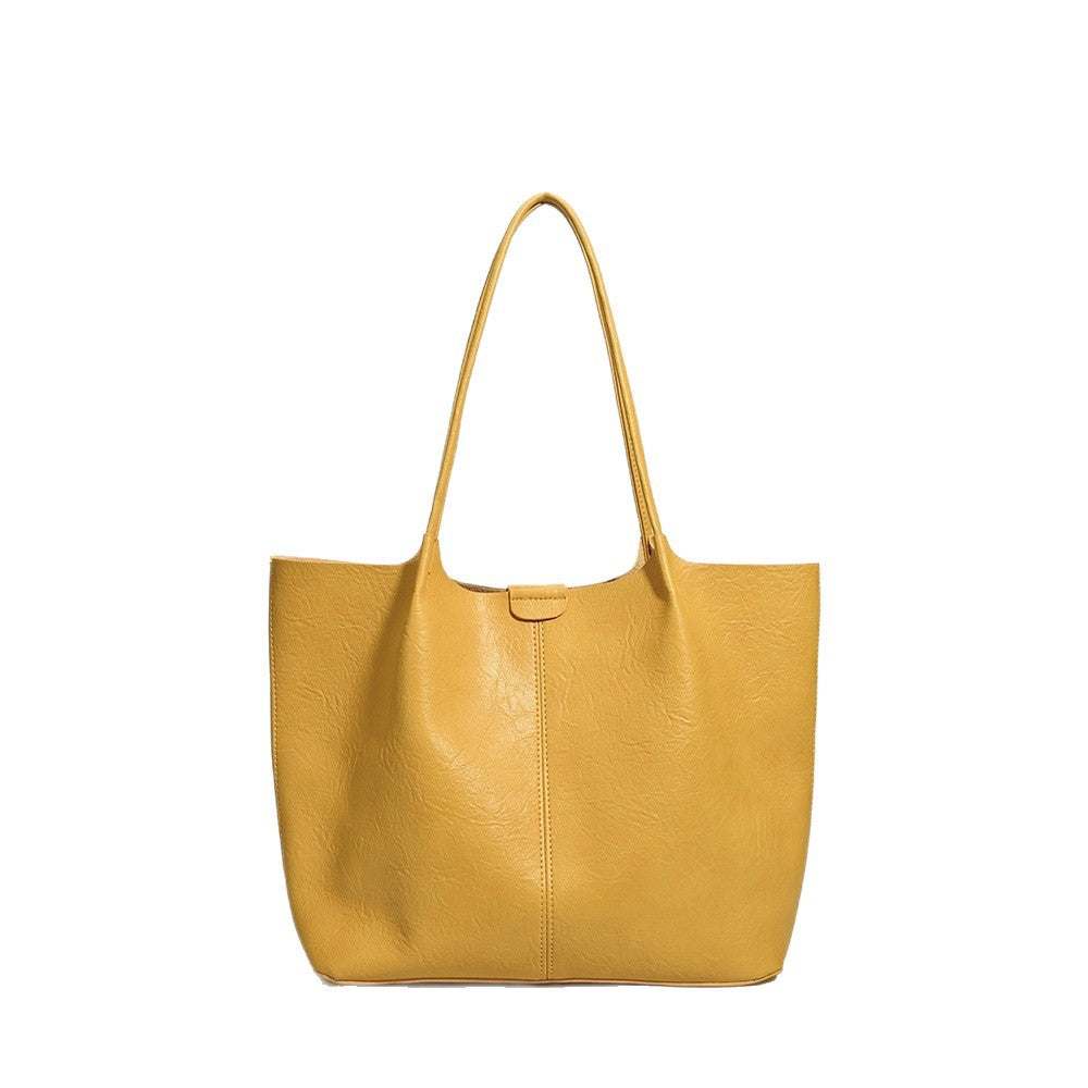 Women's Retro Simple Large Capacity Combination Commuter Women's Shoulder Bag