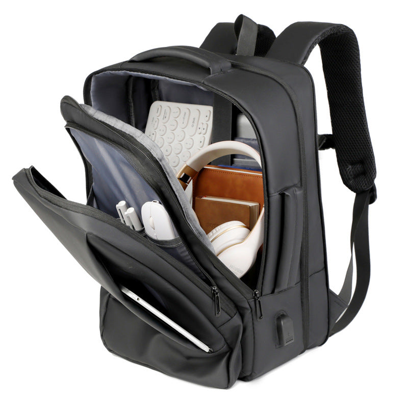 Men's Large Capacity Computer College Commuter Business Backpack