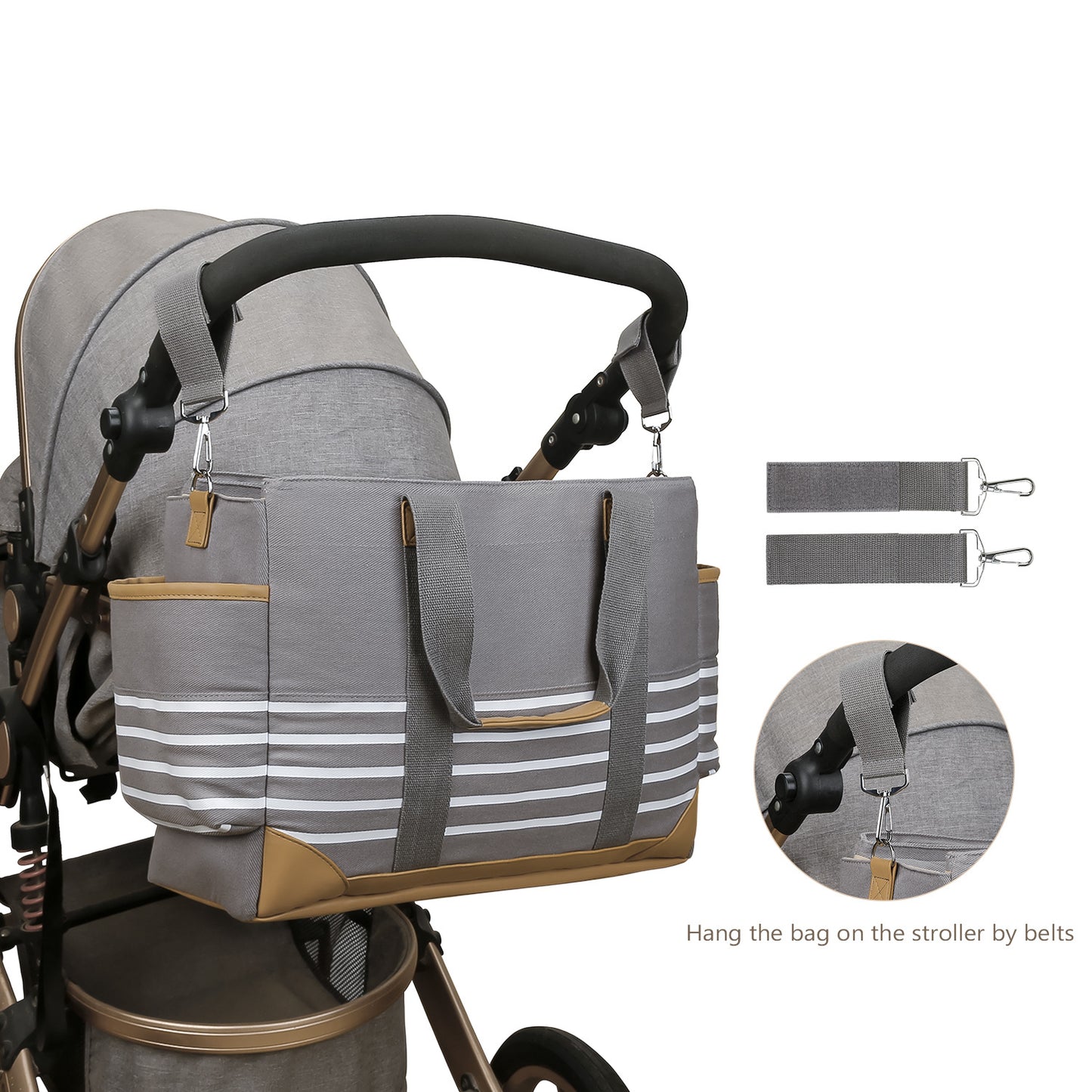 Canvas Portable Maternal Storage Simple Large Capacity Carriage Mummy Bag