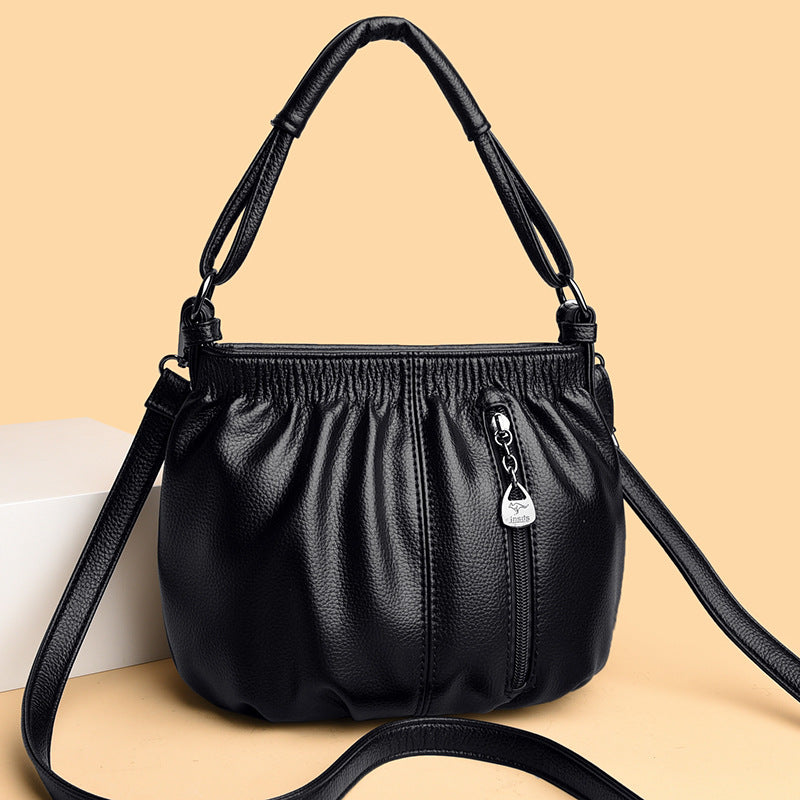Women's Soft Leather Textured Mother Large Capacity Bags