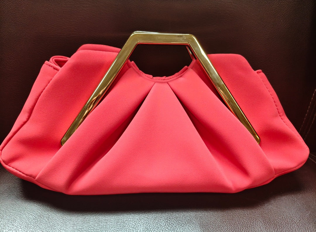 Women's Personalized Pleated Cloud Retro Frame Soft Bags