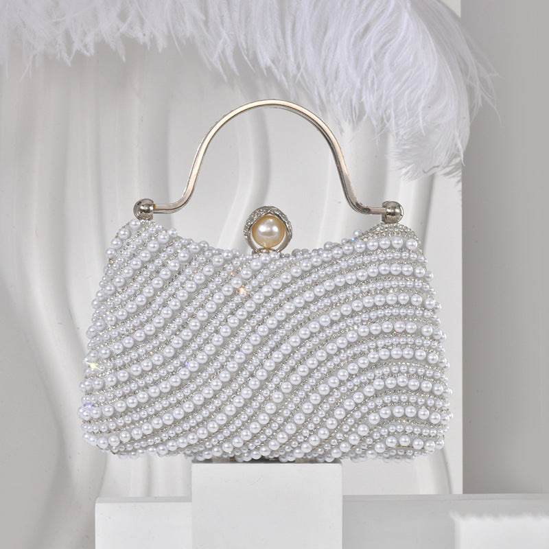 Slouchy Fashion Pearl High Sense Underarm Bags