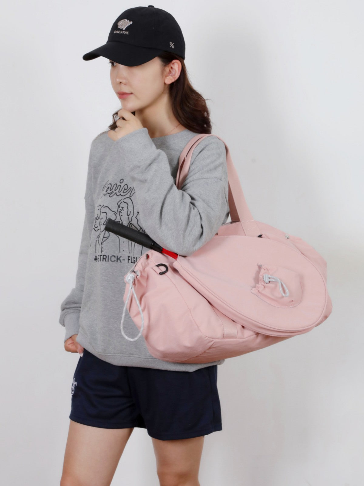 Fashionable Tennis Peak Racket Fitness Large Tote Bags