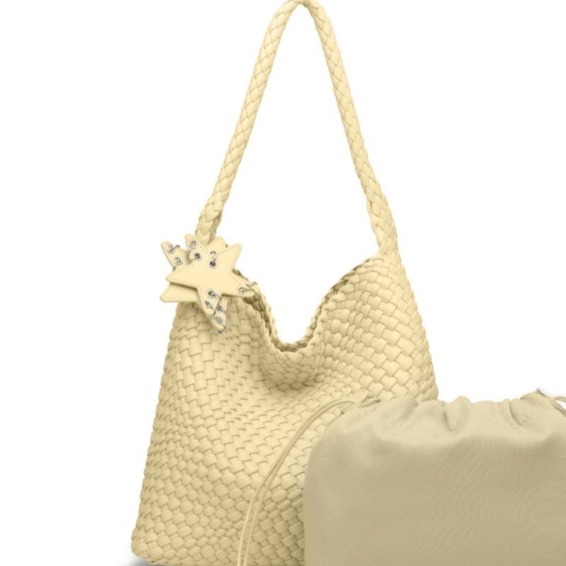 Women's Gun Medium Hand-woven Large Capacity Hand-held Underarm Bag