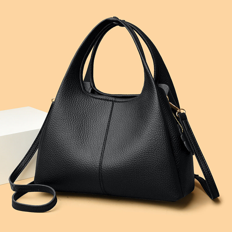 Women's Soft Leather High-grade Pattern Texture Large Women's Shoulder Bag
