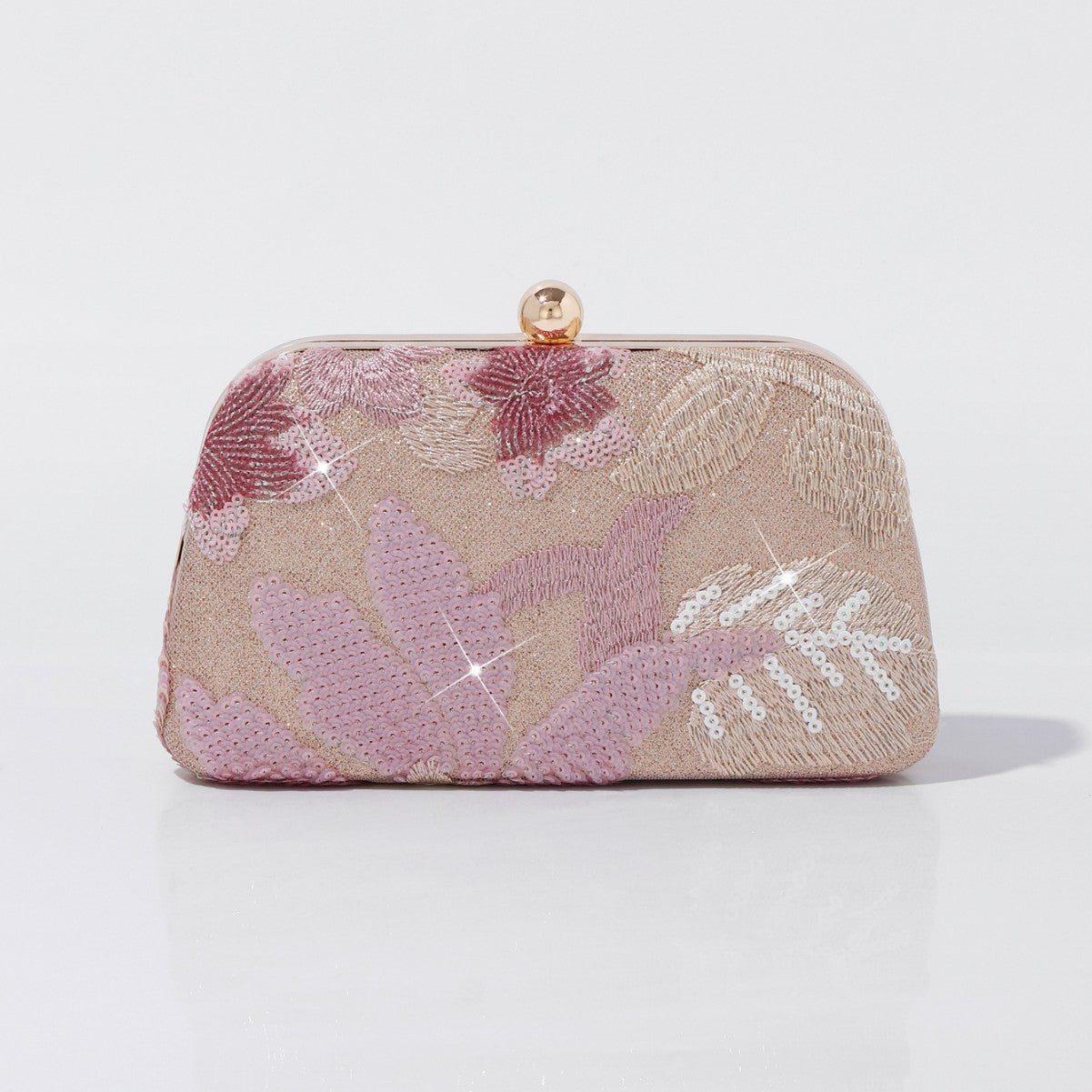 Women's Embroidery Retro National Style Sequined Clutch Banquet Dress Dinner Bag