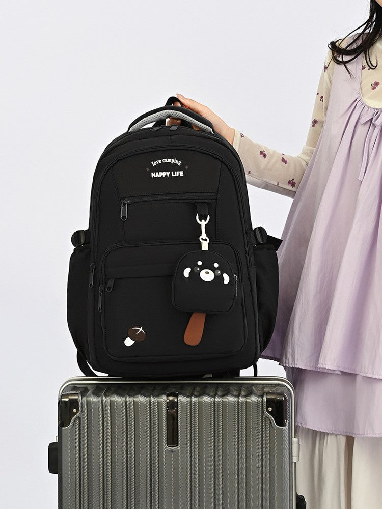 Solid Color Simple Fashion Cute Puppy Lightweight For Going Out Backpacks