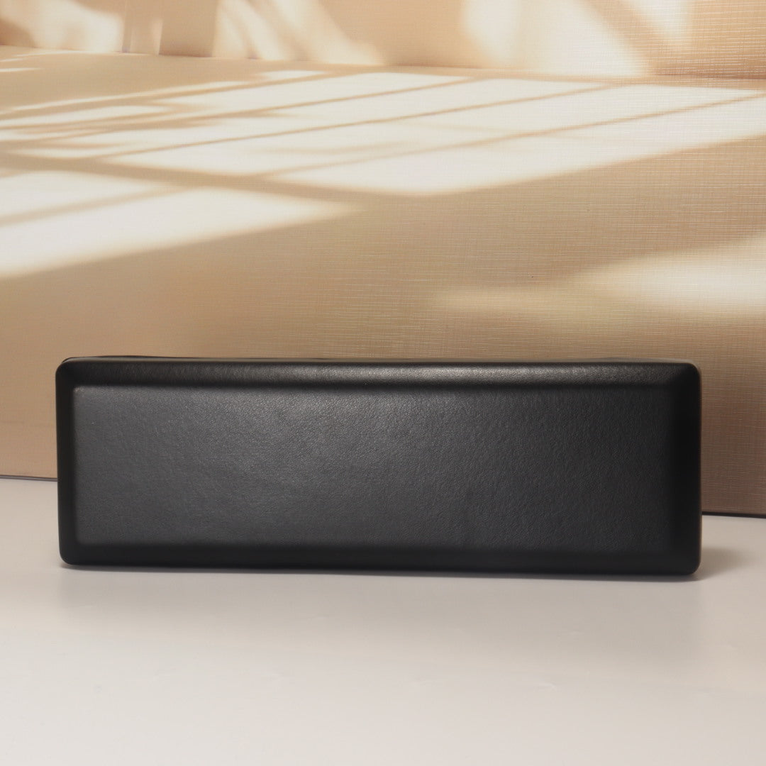 Baguette Leather Hard Box Clutch Vintage Party Dinner Bag