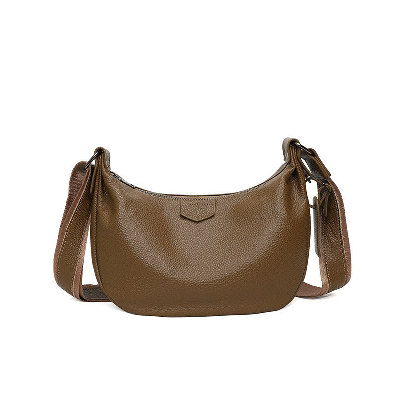 Women's Genuine Commuter Large Capacity Dumpling High-grade Women's Leather Bag