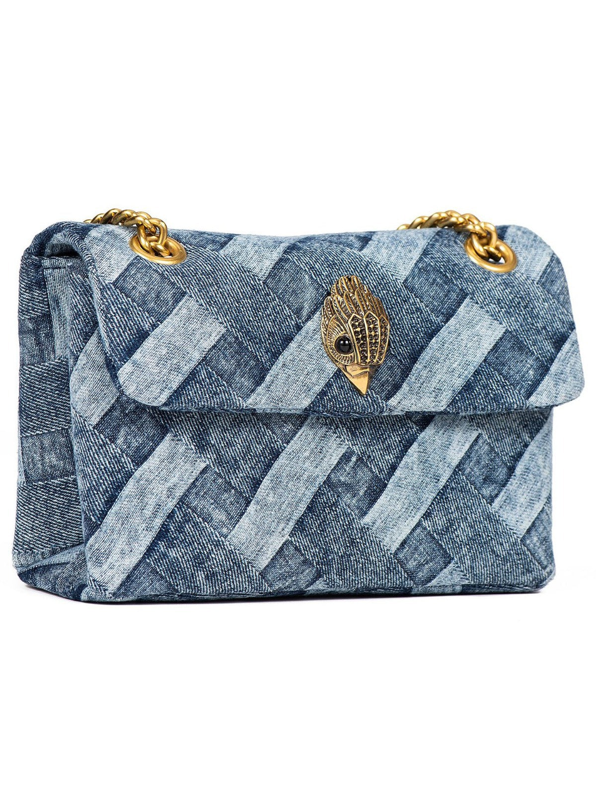 Comfortable Women's Denim Eagle Head Classic Small Square Bag