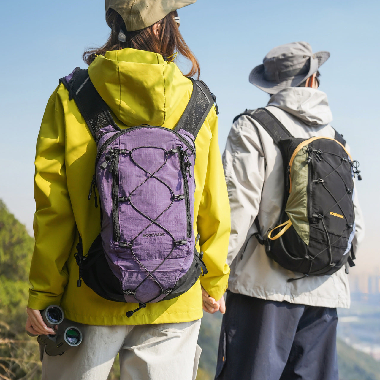 Women's & Men's Lightweight Contrast Color Large Capacity Waterproof Backpacks
