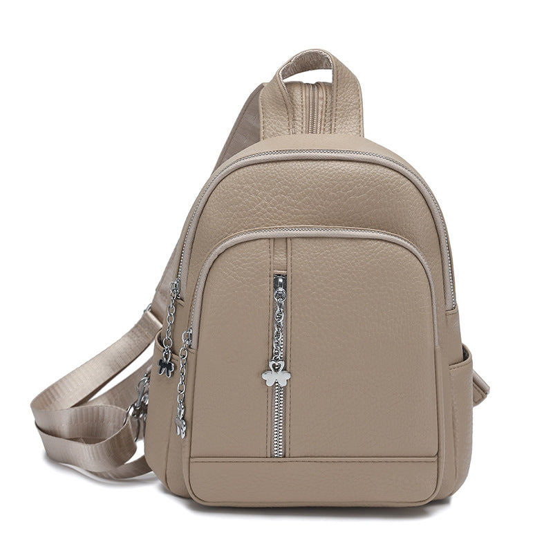 Elegant Graceful Soft Leather Fashion Commuter Women's Chest Bag, Fanny Pack
