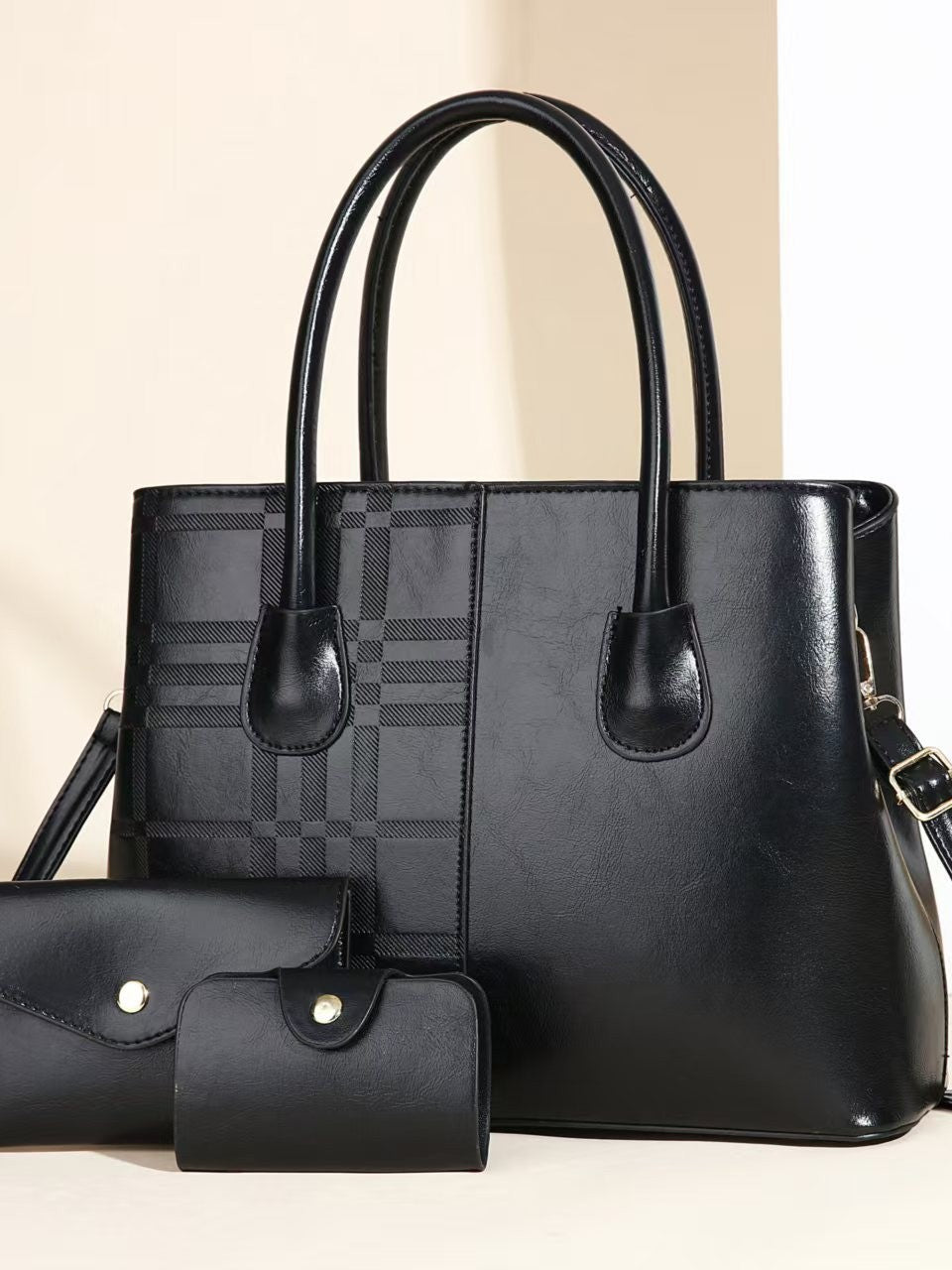 Women's Large Capacity Portable Fashion Striped Women's Shoulder Bag