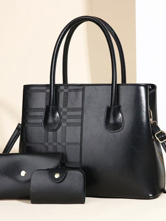 Women's Large Capacity Portable Fashion Striped Women's Shoulder Bag