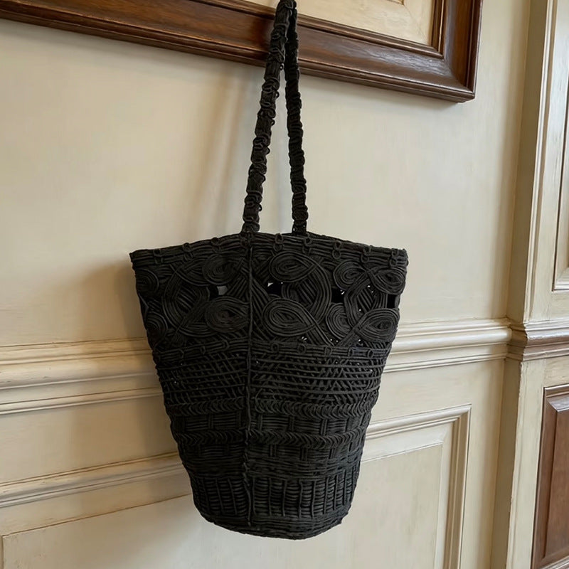 Loose Hand-woven Crocheted Hollow Vacation Style Bags
